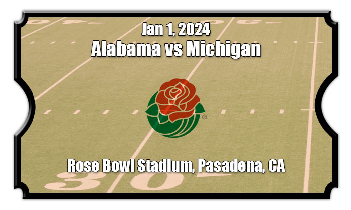 Rose Bowl Alabama vs Michigan