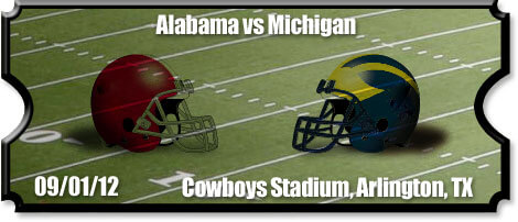 Cowboys Classic: Alabama Crimson Tide vs. Michigan Wolverines Tickets