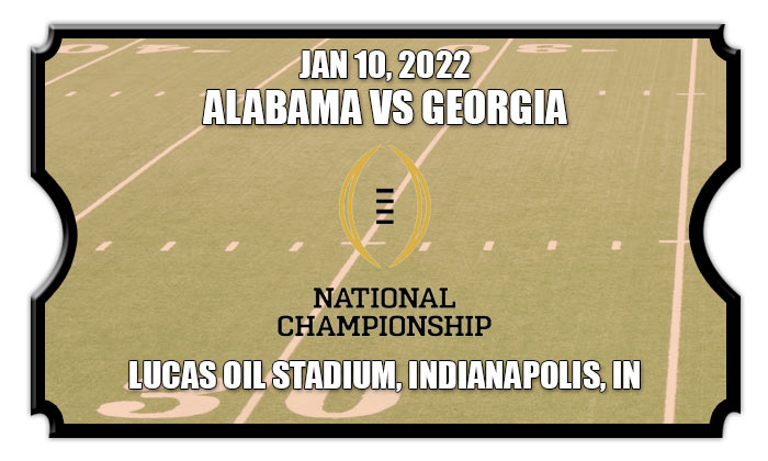 Cfp National Championship Alabama Crimson Tide vs Georgia Bulldogs
