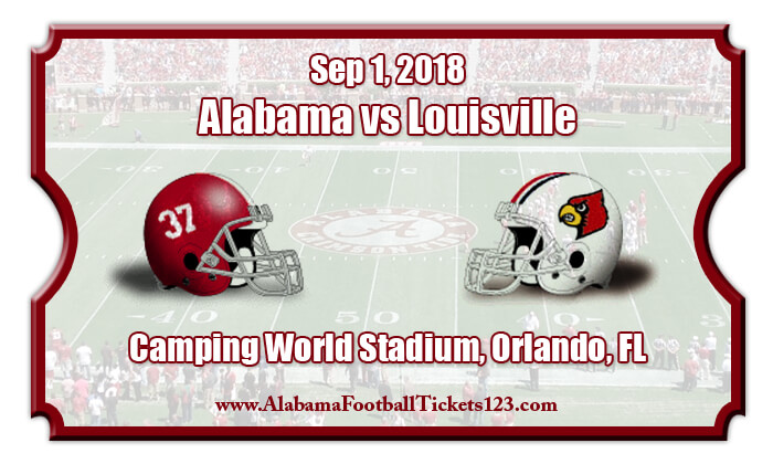 Alabama Crimson Tide vs Louisville Cardinals Football Tickets | Sep 1, 2018