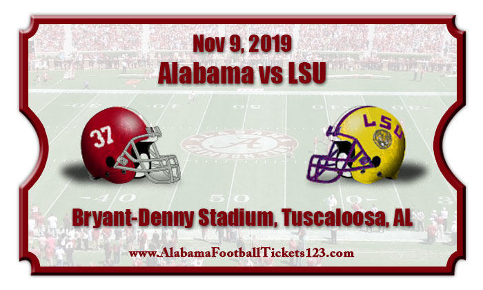 Alabama Crimson Tide vs LSU Tigers Football Tickets  11/09/19