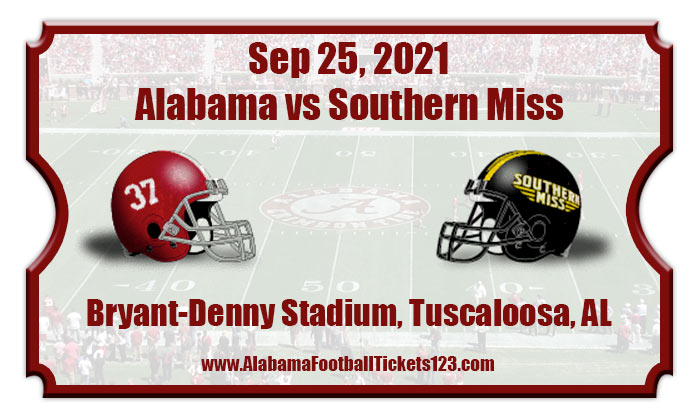 2021 Alabama Vs Southern Miss